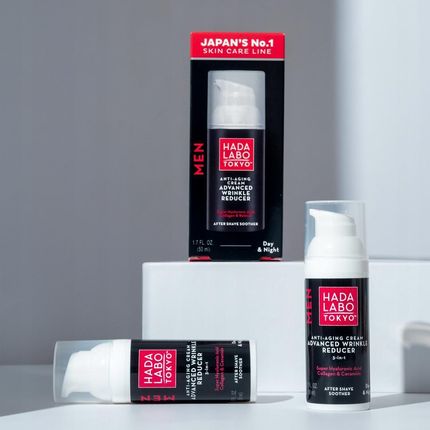 Krem Hada Labo Tokyo Men Przeciwzmarszczkowo-Nawilżający na dzień i noc 50ml - zdjęcie 3