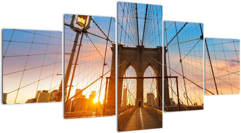 Domali Obraz Brooklyn Bridge Manhattan New York Pi Ciocz Ciowy