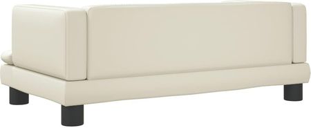 Vidaxl Sofa Dla Dzieci Kremowa 80X45X30 Cm Sztuczna Skóra - zdjęcie 2
