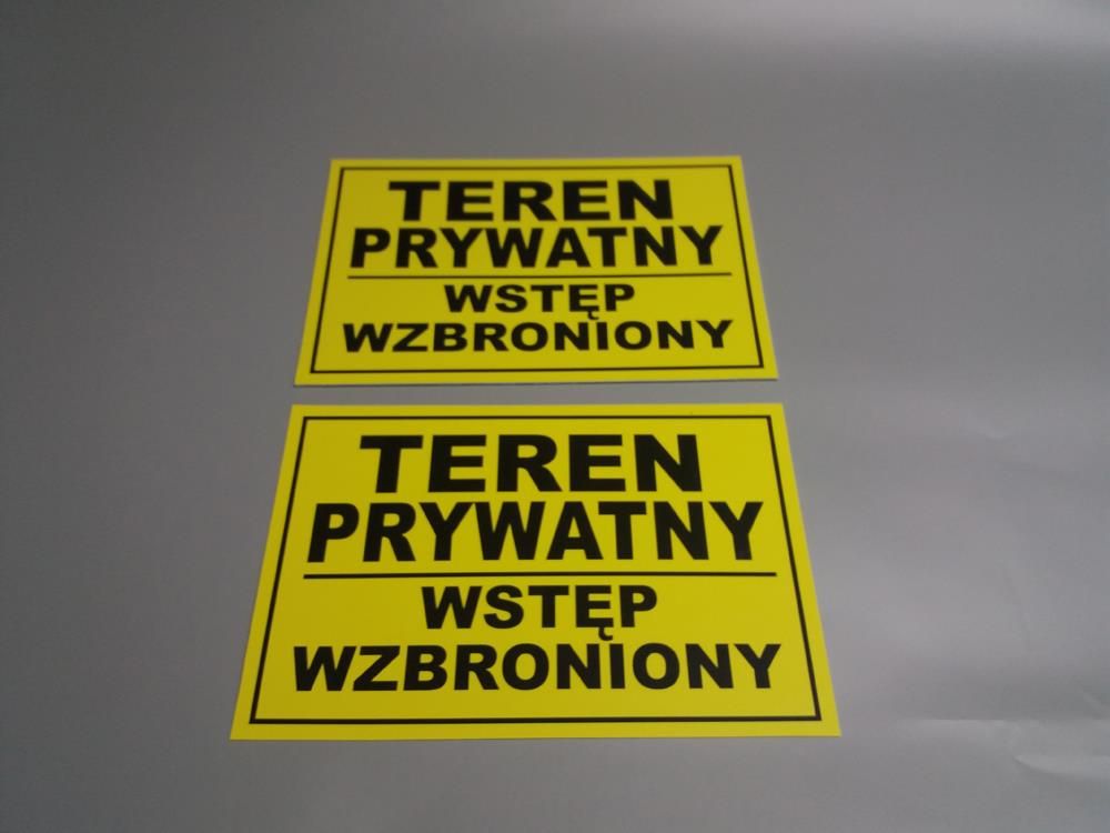 Naklejka Teren Prywatny Wstęp Wzbroniony 40X30cm Ceny i opinie Ceneo pl