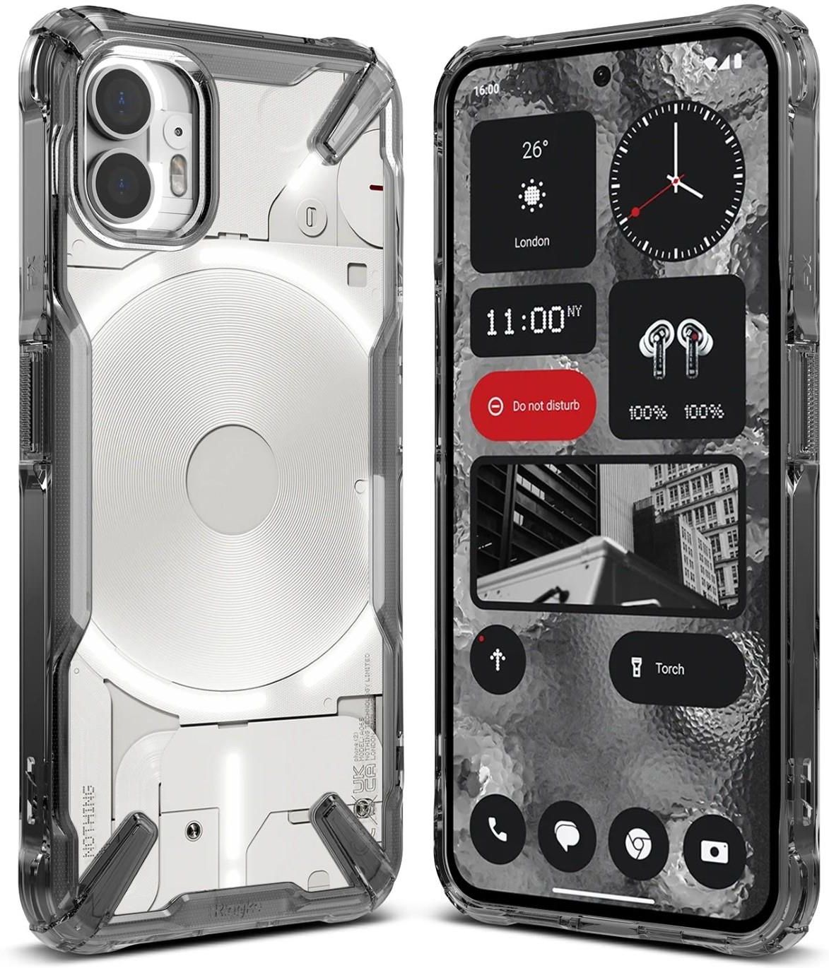 Ringke Etui Fusion X Nothing Phone 2 Smoke Czarne Etui Na Telefon