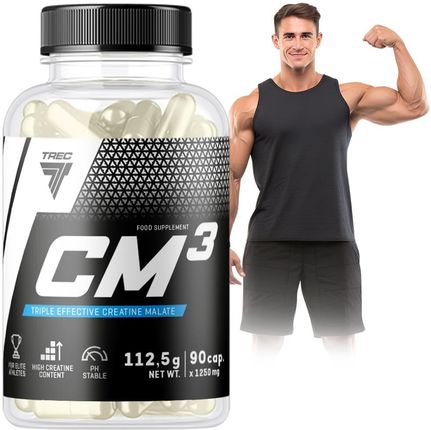 Trec CM3 90 kaps Mocna Kreatyna Jabłczan Creatine - zdjęcie 2