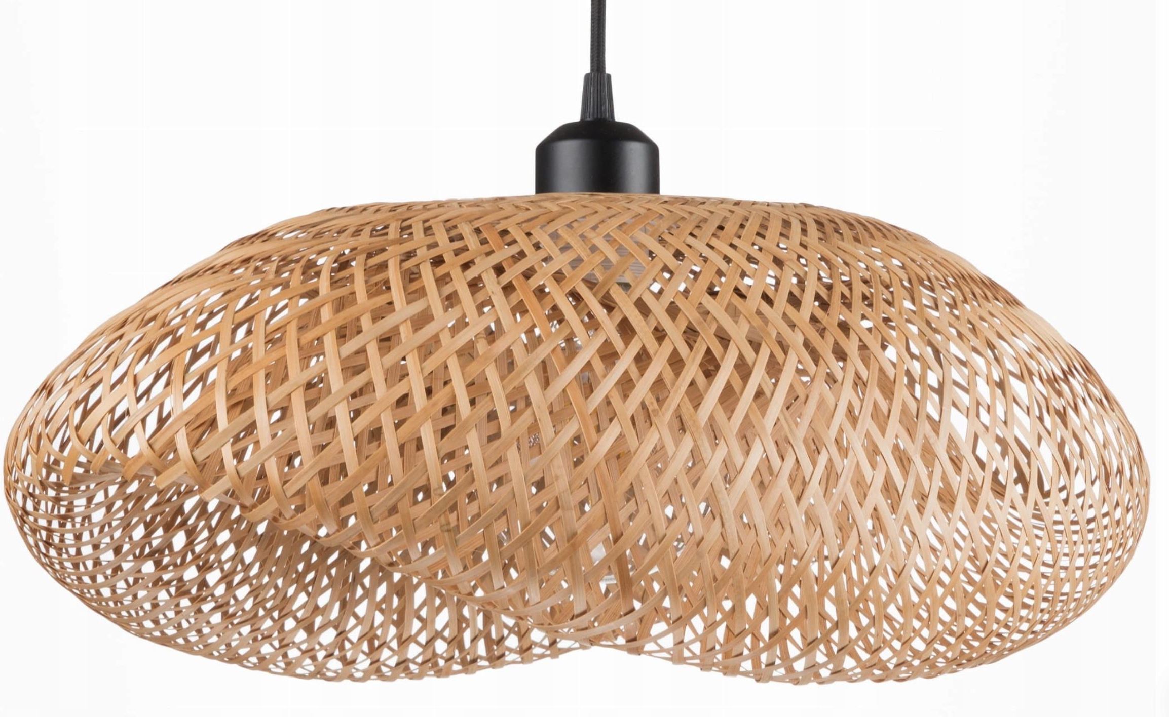 Lampa wisząca bambus Boho E27 plecionka Nusa 60cm Opinie i atrakcyjne