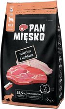 Pan Mięsko Karma Sucha Dla Dorosłych Psów Cielęcina z Indykiem Rozmiar XL 9 kg