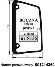 Szyba Boczna Deutz Fahr Lamborghini Same Prawa Gięta Zielona Ceny i