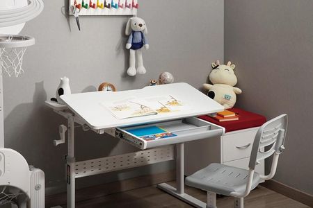 Regulowane Biurko Dla Dziecka Spacetronik Xd Spe-X102W 80X60Cm - zdjęcie 3