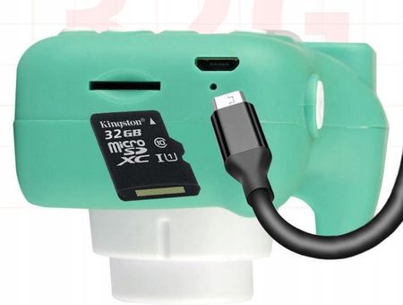 Zeetech Aparat Cyfrowy Dla Dzieci Żabka 40Mpx Karta 32Gb - zdjęcie 3