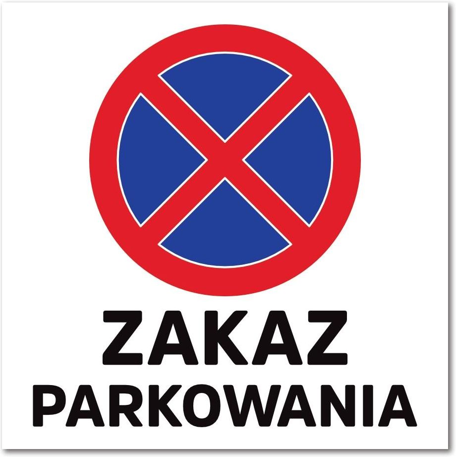 Naklejka Odblaskowa Zakaz Parkowania 10X10Cm Ceny I Opinie Ceneo Pl