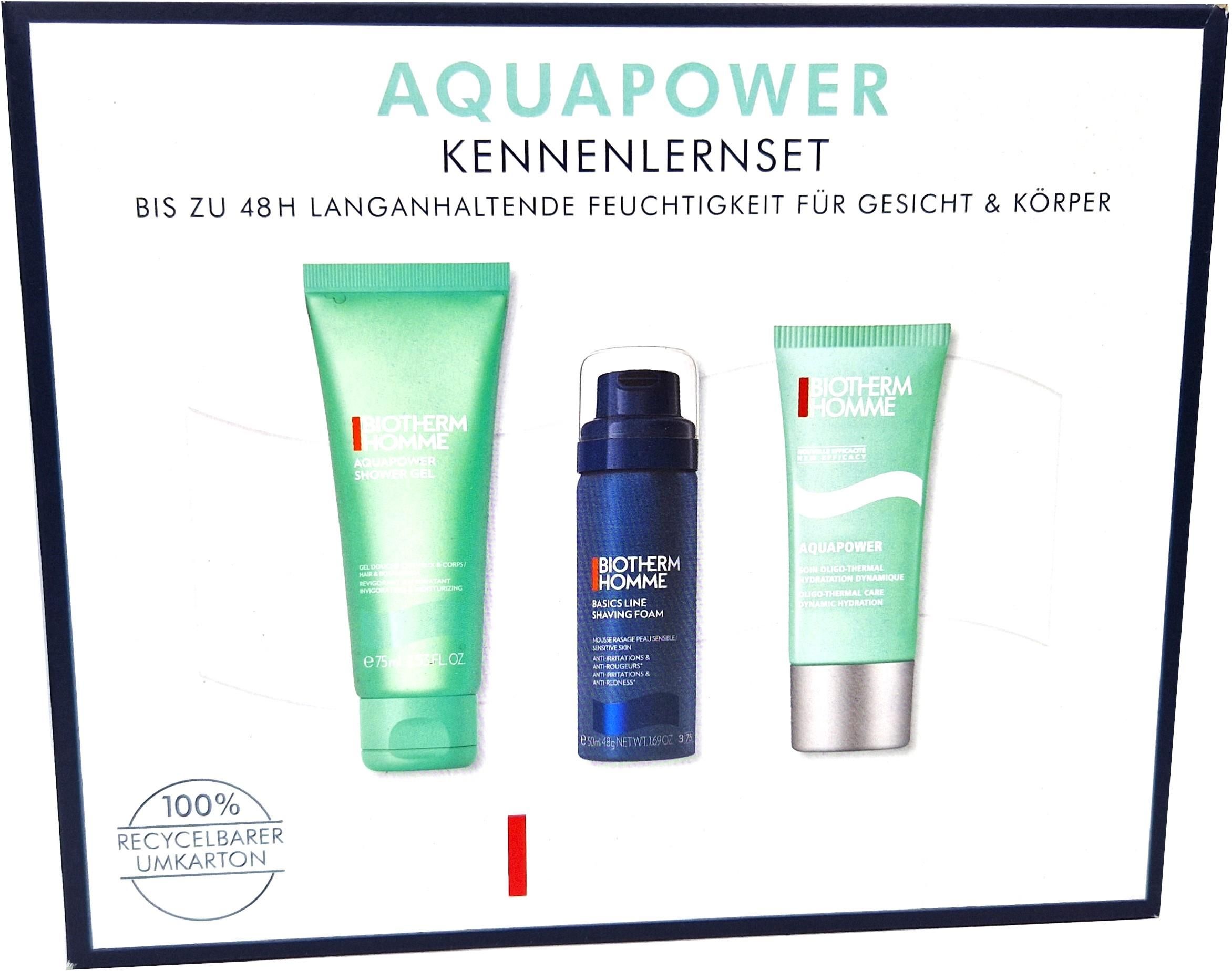 Zestaw kosmetyków dla mężczyzny Biotherm Homme Aquapower Trial Set