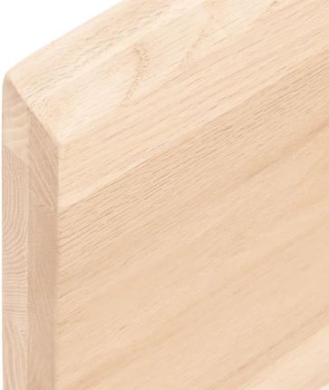 vidaXL Półka 60X10X4 Cm Surowe Lite Drewno Dębowe - zdjęcie 3