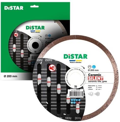 Tarcza diamentowa Tarcza Tnąca 1A1R 200X25 4 Ceramic Silent Distar