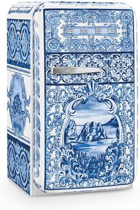 Lodówka Smeg X Dolce&Gabbana FAB5RDGME5 Retro 72,5 cm Niebieska - zdjęcie 6
