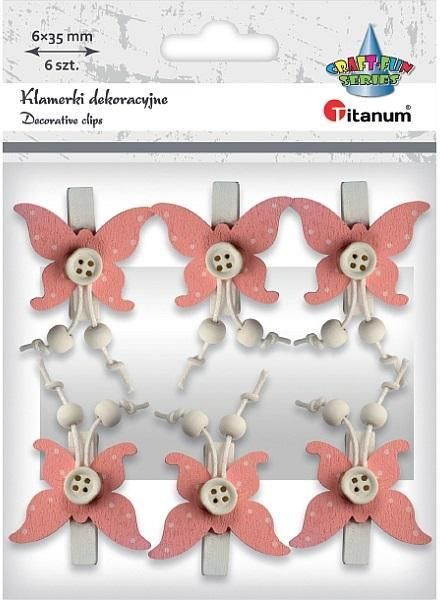 Zdjęcie Klamerki Drewniane Z Dekorem - Zduny