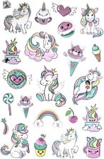 Zdjęcie Metaliczne Naklejki 3D Jednorożce 23szt. - Chojna