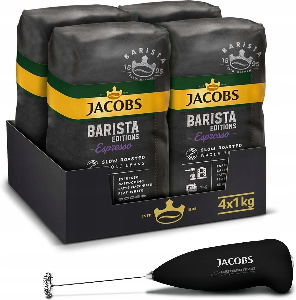 Kawa Jacobs Barista Espresso Ziarnista 4X1kg Ceny I Opinie Ceneo Pl