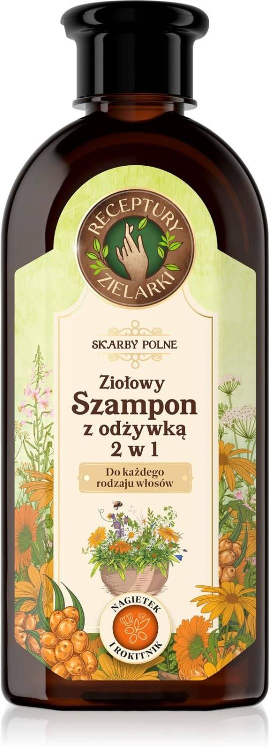 Szampon do włosów Receptury Zielarki szampon ziołowy 2w1 do każdego