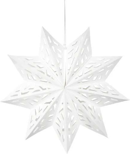 Zdjęcie Gwiazda papierowa PartyDeco biała 50cm dekoracja świąteczna GWP2-50-008 - Żagań