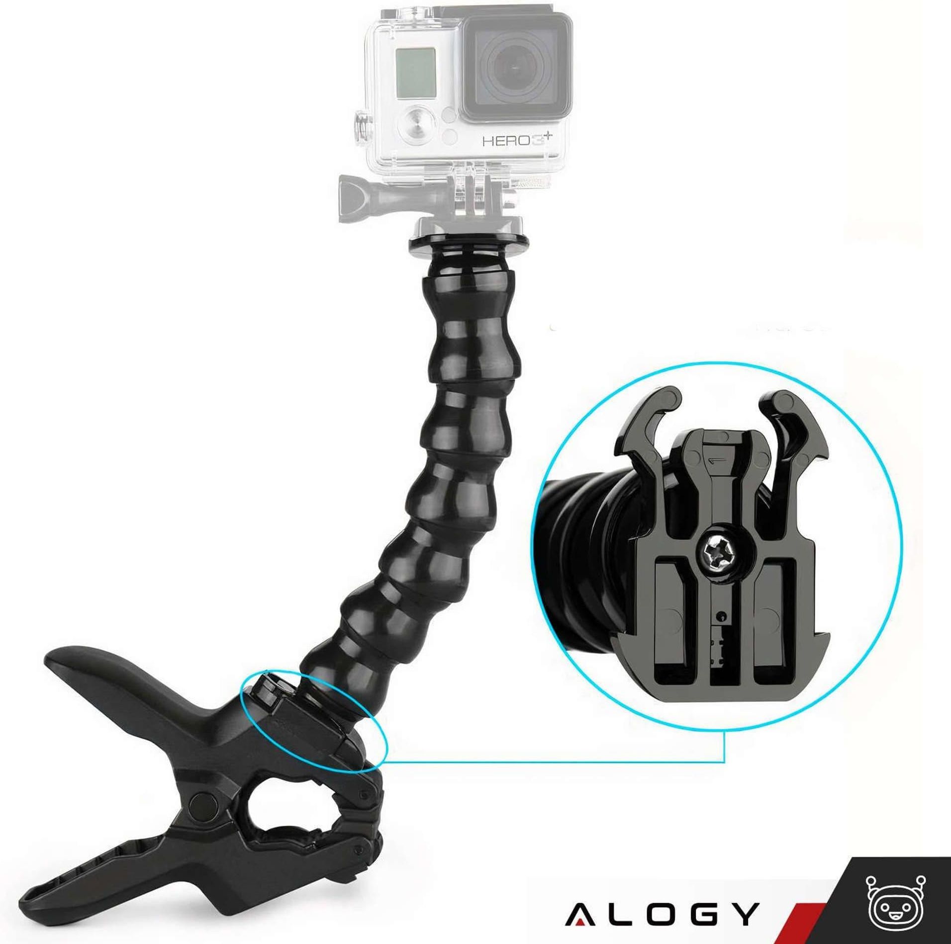 Alogy Uchwyt 2W1 Do Gopro Blatu Biurka Poręczy Roweru Mocowanie Kamerki