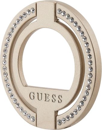 Guess Magsafe Ring Stand Gumrsaldgd Złoty Rhinestone - zdjęcie 3