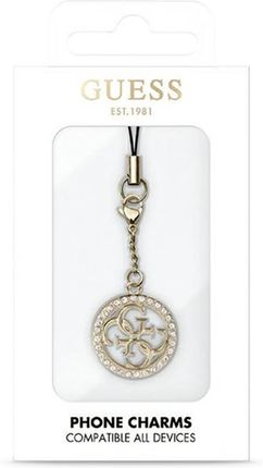 Guess Zawieszka Gucpm4Drd Phone Strap 4G Rhinestone Charm - zdjęcie 5