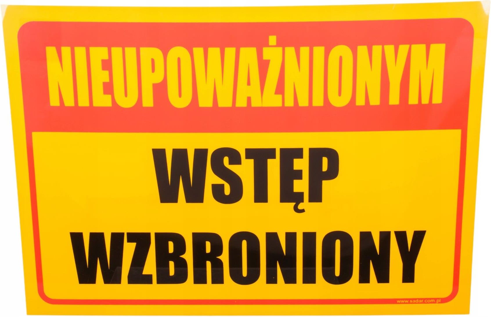 Mizar Tablica Nieupoważnionym Wstęp Wzbroniony 35X25Cm Ceny i opinie