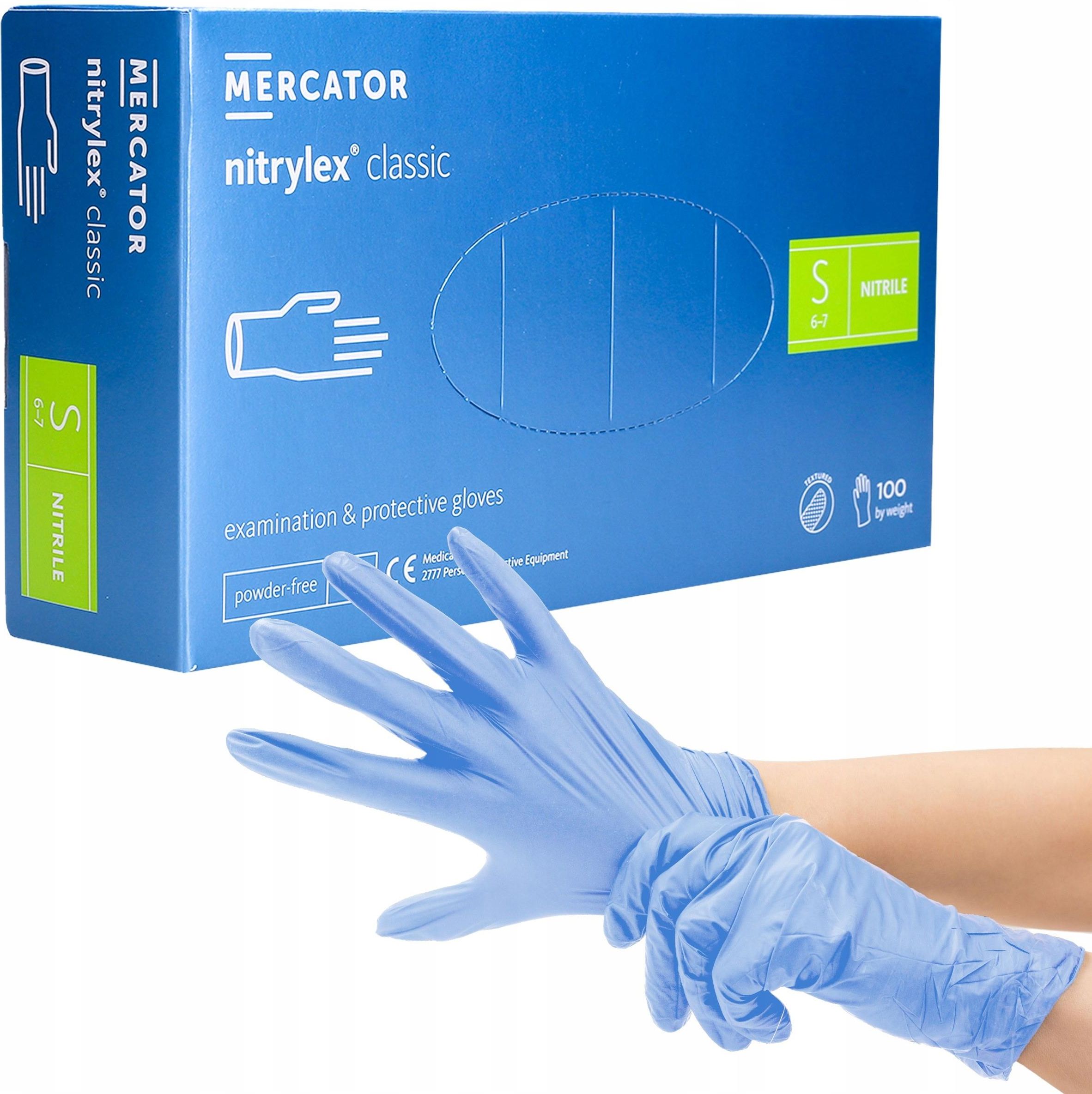 Mercator Medical Rękawiczki Rękawice Nitrylowe Detailing 100 Mocne