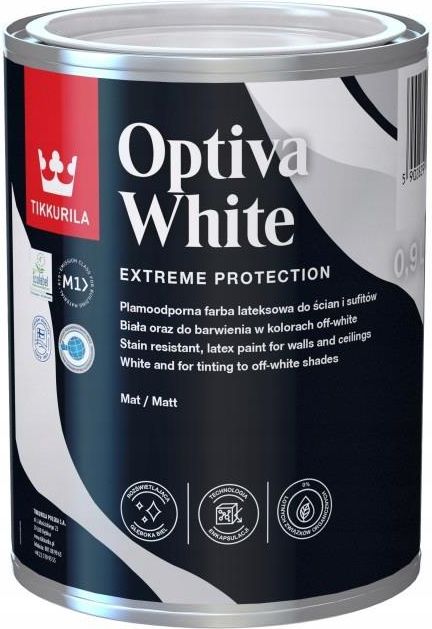 Farba Tikkurila Farba Cienna Optiva White L Opinie I Ceny Na Ceneo Pl