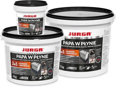 Jurga Papa W Płynie Antracyt Farba Dach 4kg - zdjęcie 2