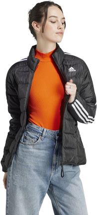 Kurtka damska adidas ESSENTIALS 3-STRIPES LIGHT DOWN czarna HZ5726 - zdjęcie 3