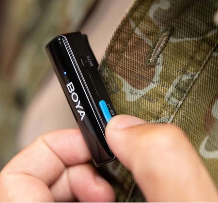 BOYA BOYALINK - 2.4G ALL IN ONE - BEZPRZEWODOWY SYSTEM MIKROFONOWY RX + 2x TX - ANDROID / IOS / APARATY - ETUI ŁADUJĄCE - zdjęcie 4