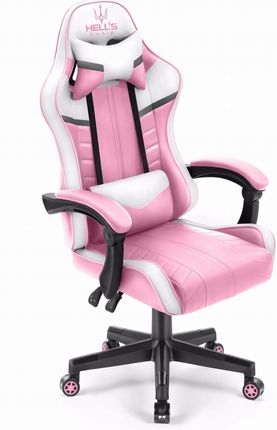 Hell's Chair HC-1004 PINK Różowy Biały Szary - zdjęcie 4