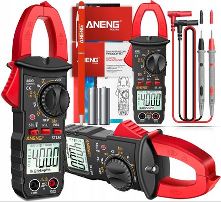 Aneng Multimetr Cęgowy Automat St180 4000+Baterie 781791584077 - zdjęcie 5