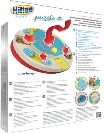 Hilton Puzzle Interaktywna Edukacyjna Strategiczna Gra Układanka Dla Psów I Kotów Na Smaczki - zdjęcie 3