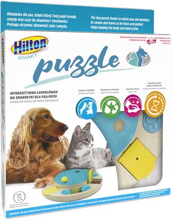 Hilton Puzzle Interaktywna Edukacyjna Strategiczna Gra Układanka Dla Psów I Kotów Na Smaczki - zdjęcie 4
