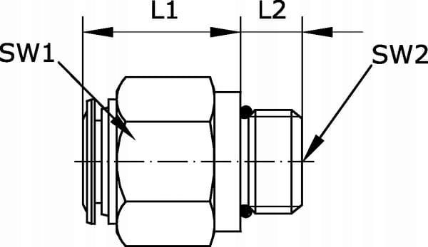 Kramp Szybkoz Cze Proste Gwint Zew Cylindryczny X K Scs B