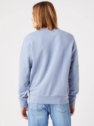 WRANGLER GRAPHIC CREW STONE WASH BLUE W6D8HAX4Q - zdjęcie 2