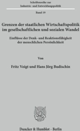 Grenzen Der Staatlichen Wirtschaftspolitik Im Gesellschaftlichen Und