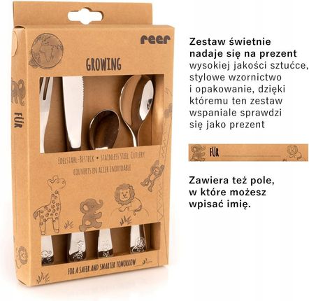 Reer Sztućce Dla Dzieci Stal Nierdzewna Re-22238 - zdjęcie 4