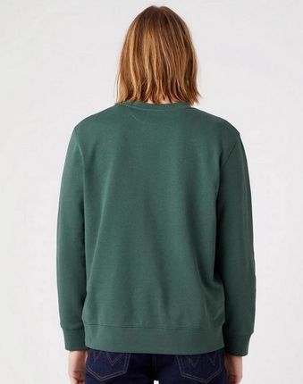 WRANGLER SLOGAN CREW SYCAMORE GREEN W667ILG49 - zdjęcie 3