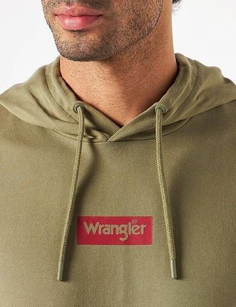 WRANGLER HOODIE MOSS GREEN W6X5HA330 - zdjęcie 2