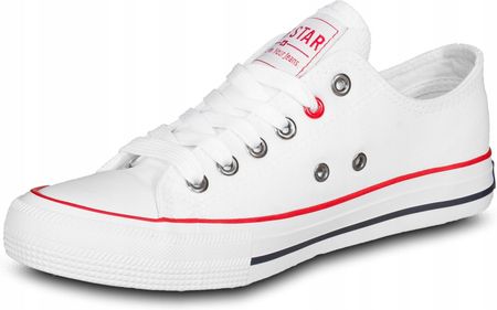 Trampki białe Big Star T274022 niskie . - zdjęcie 6