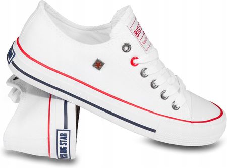 Trampki białe Big Star T274022 niskie . - zdjęcie 5