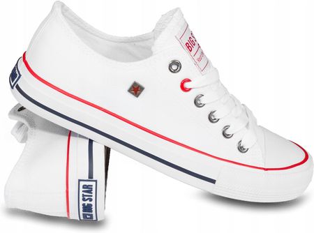 Trampki białe Big Star T274022 niskie . - zdjęcie 3