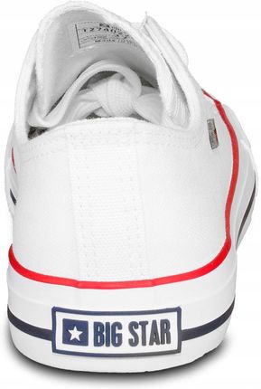 Trampki białe Big Star T274022 niskie . - zdjęcie 4