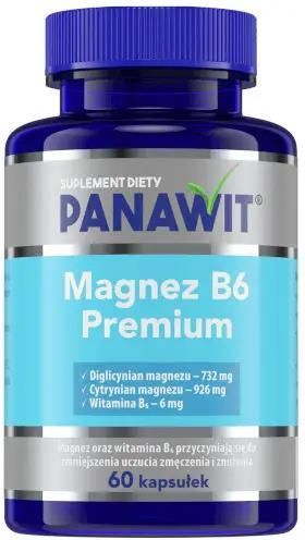 Panawit Magnez z Witaminą B6 Premium 60Kaps Opinie i ceny na Ceneo pl