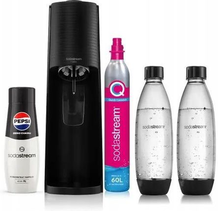 Sodastream Terra Czarny + 3 butelki + 2 Syropy Pepsi Max 1100049480 - zdjęcie 3