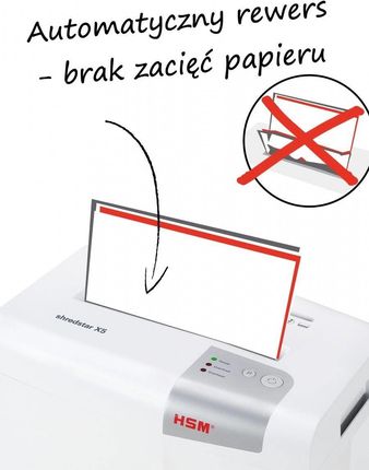 Hsm Niszczarka Shredstar X5 Ścinki 4X30Mm P-4,Cd (1043121) - zdjęcie 3