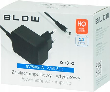Blow Zasilacz Ładowarka 9V Do Monitoringu 500Ma 2,1/5,5 (3845) - zdjęcie 2