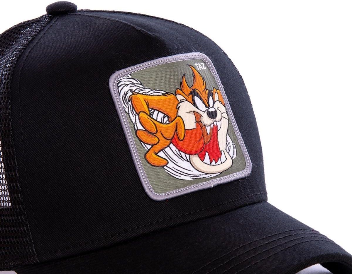 Czapka Z Daszkiem Capslab Looney Tunes Tasmanian Devil Trucker Czarna