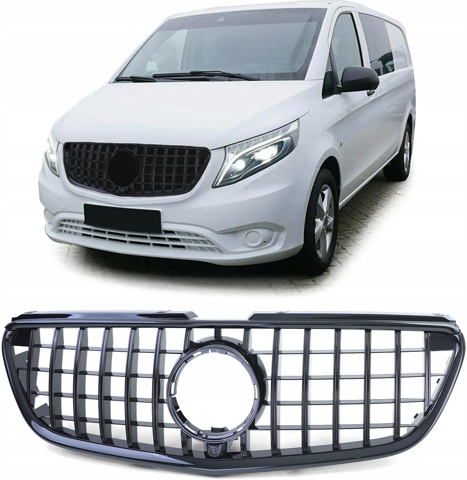 Jbm Grill Atrapa Mercedes Vito W447 14 19 Panamericana J41113Bm